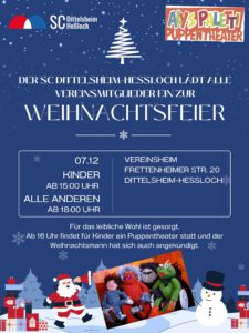 Weihnachtsfeier am 7.12.2024