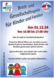 Brett- und Gesellschaftsspiele für Kinder und Familien am 01.12.2024