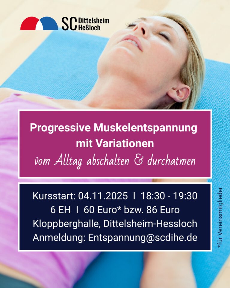 Neuer Kurs: Progressive Muskelentspannung